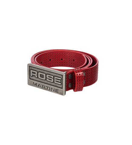 PERFORATED SPORTS BELT RED