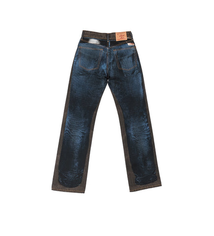 YP TROMPE L'OEIL JEANS BLUE/BROWN