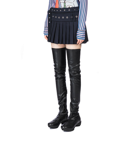 BELT SKIRT STRIPED BLUE