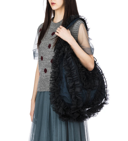 NIKKO BAG TULLE BLACK / NAVY