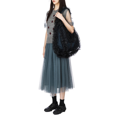 NIKKO BAG TULLE BLACK / NAVY