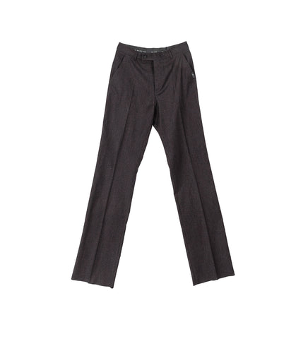 TAILORED RELAXED FIT TROUSERS BLACK/RED