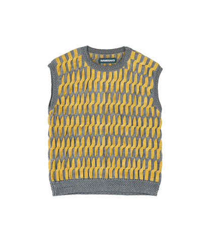 COSME KNIT VEST SUNSET YELLOW