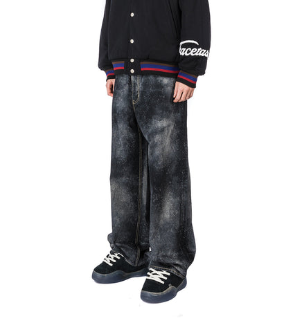 GALAXY BIG HEART PANTS BLACK