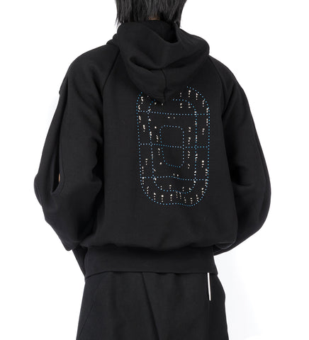 PET-TREE-KOR X NAMESAKE NOVAK STADIUM HOODIE CARBON BLACK