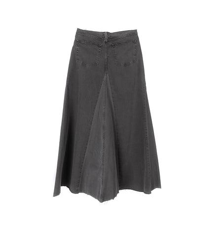 REBEL SKIRT ASH BLACK HERRINGBONE