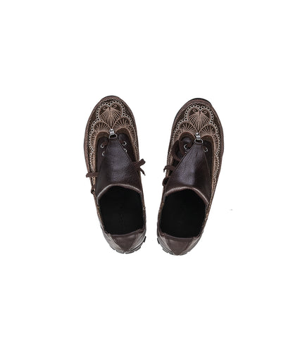 CHALICE LACE UP DARK BROWN