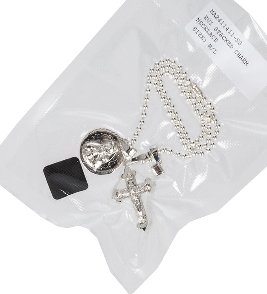 RUI STACKED CHARM NECKLACE