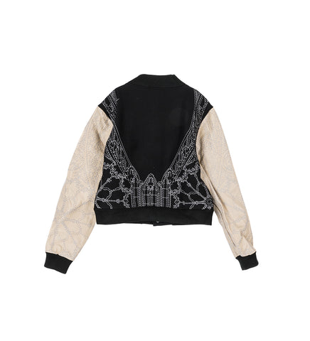 NOTRE DAME VARSITY JACKET COAL