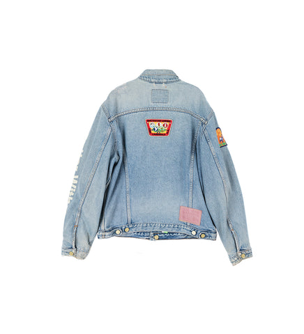 CHARLATAN REVERSIBLE DENIM / BASEBALL JACKET X-LARGE