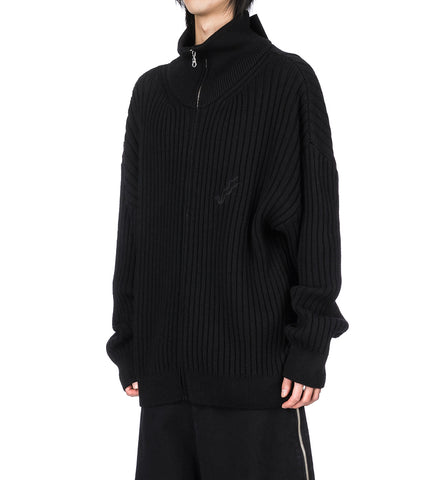 SLACKER RIB KNIT BLACK