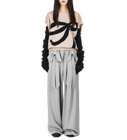 BOW/RIBBON LOUNGE PANTS GREY