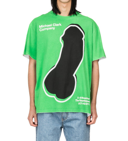 J.W.ANDERSON X MICHAEL CLARK PENIS T-SHIRT GREEN