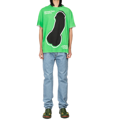 J.W.ANDERSON X MICHAEL CLARK PENIS T-SHIRT GREEN