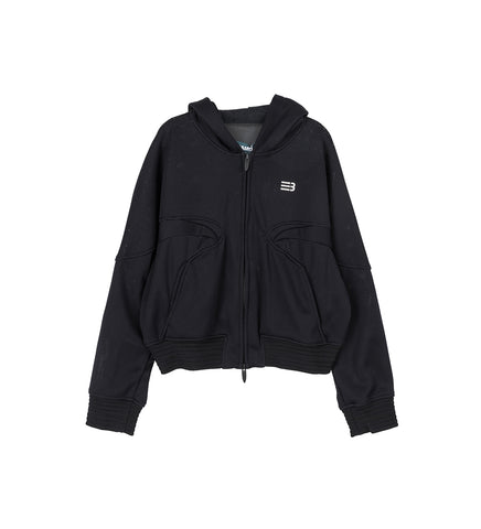 MAURICE ZIP HOODIE EUPHORIC BLACK