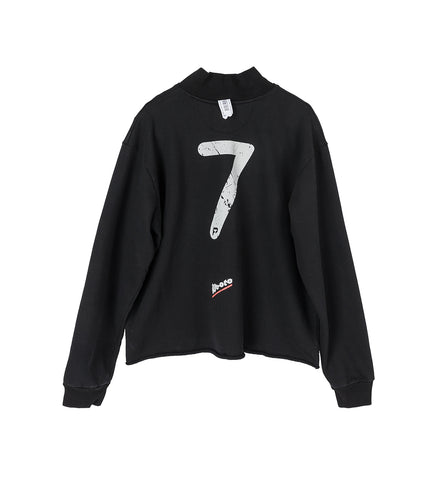 SHRUNKEN SWEATSHIRT WASHED BLACK