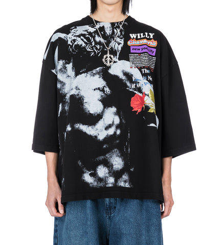 S/S BUFFALO TEE END IS NEAR BLACK