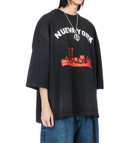 S/S BUFFALO TEE NUEVA YORK WASHED BLACK