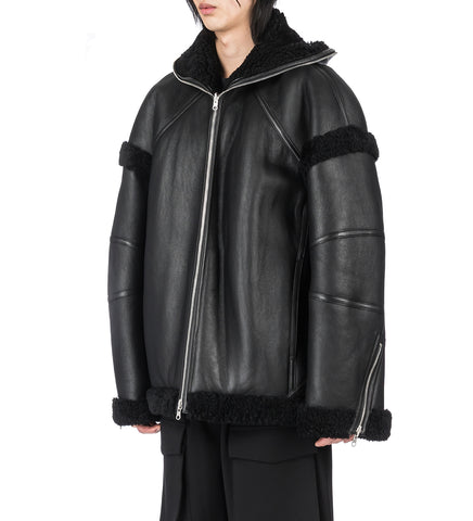 APEX TEDDY JACKET BLACK