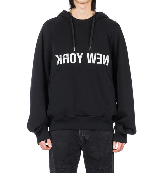 REVERSE NY HOODIE BLACK