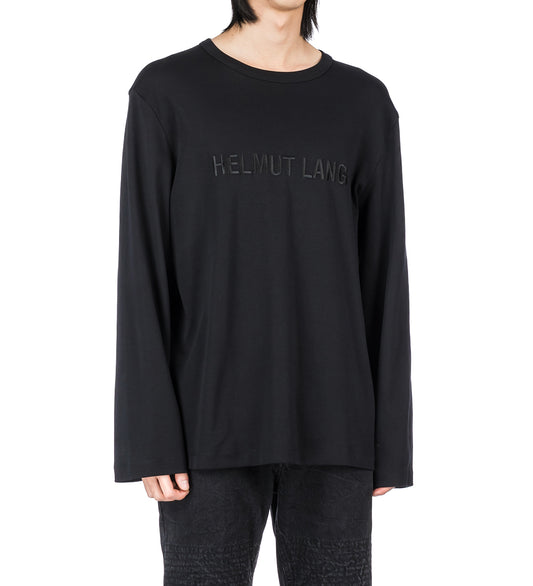 LONGSLEEVE LOGO TEE BLACK