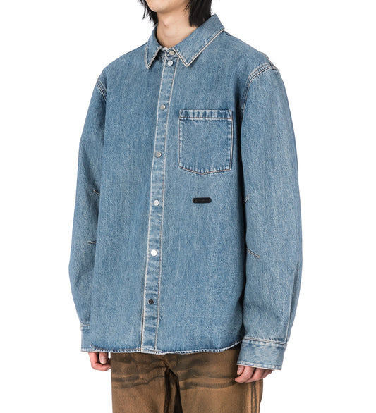 CURVED CLASSIC DENIM SHIRT TINTED MID