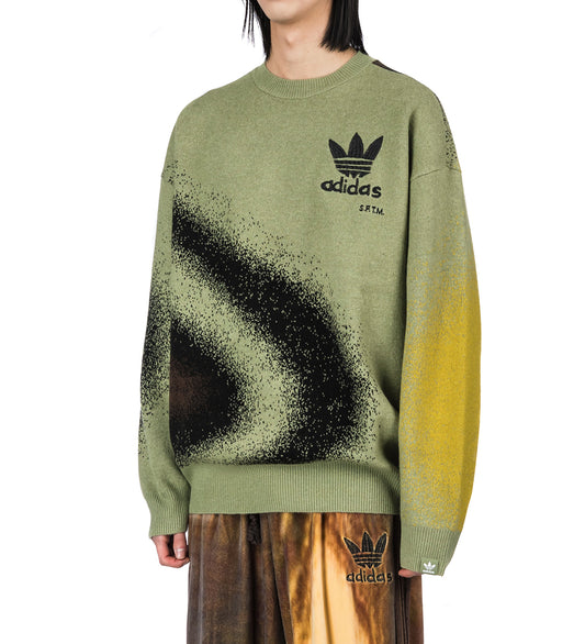 SONG FOR THE MUTE X ADIDAS 004 CREW KNIT TENT GREEN