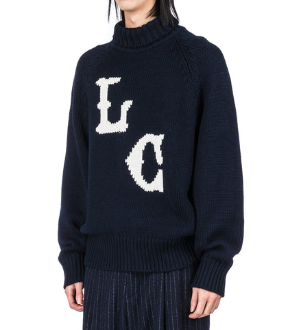 LC ROLL NECK JUMPER NAVY