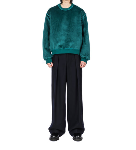 PLEATED TROUSERS NAVY