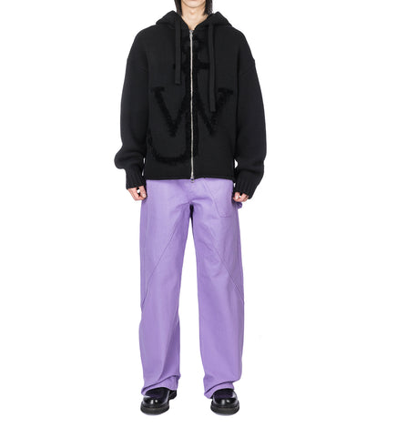 TWISTED WORKWEAR TROUSERS PURPLE