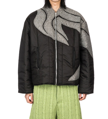 BOMBER JACKET O'KEEFFE BLACK / GREY