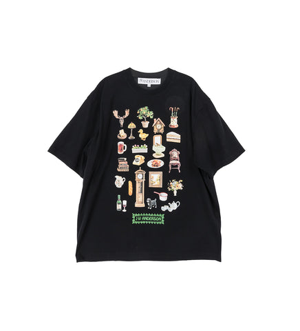 DIORMA PRINTED T-SHIRT BLACK