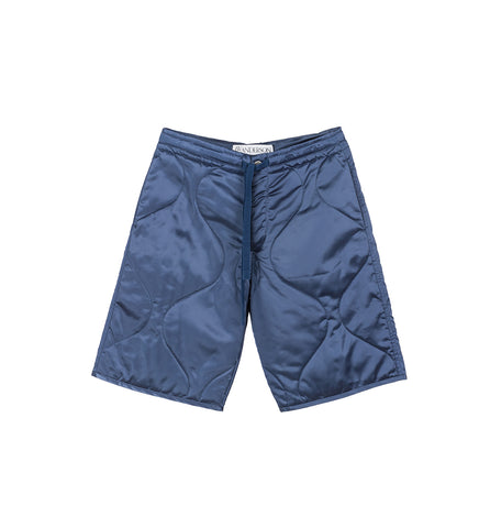 QUILTED SHORTS LIGHT INDIGO