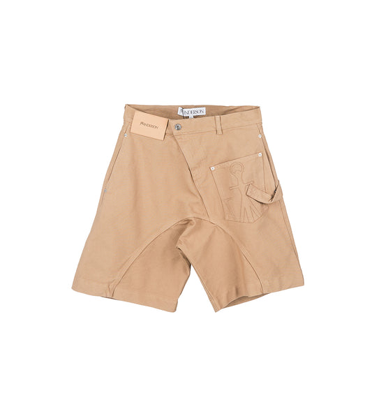 TWISTED WORKWEAR SHORTS FLAX