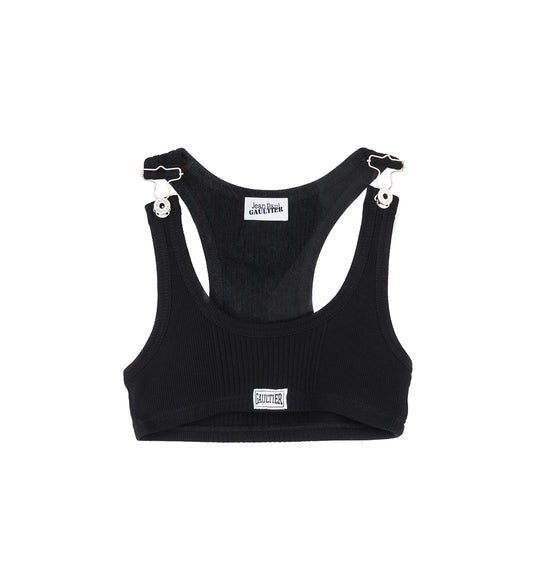 THE CROPPED TANK TOP BLACK