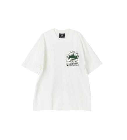 ONLINE CERAMICS X THE BLAIR WITCH BLACK HILLS FOREST MAP SS TEE WHITE