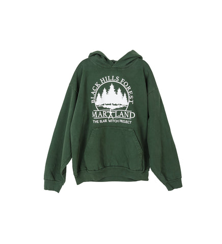 ONLINE CERAMICS X THE BLAIR WITCH BLACK HILLS FOREST HOODIE GREEN