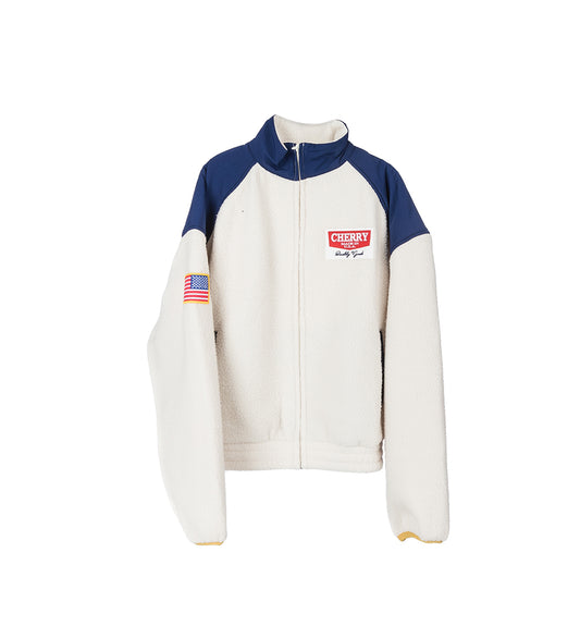 RACING ZIP SHERPA CREAM