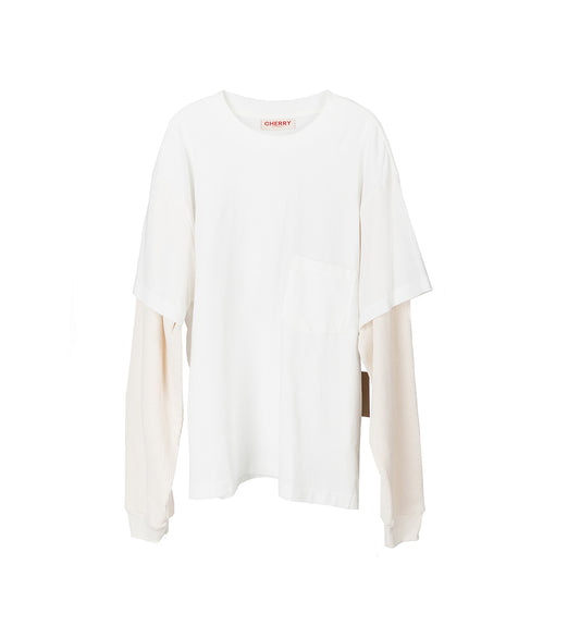 TRUCK BOXY POCKET THERMAL L/S TEE WHITE