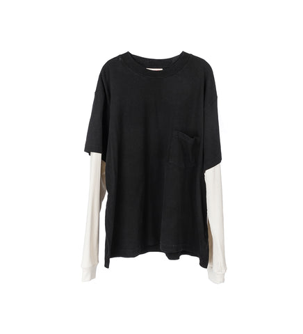 TRUCK BOXY POCKET THERMAL L/S TEE BLACK