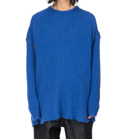 ZIPPER KNIT BLUE