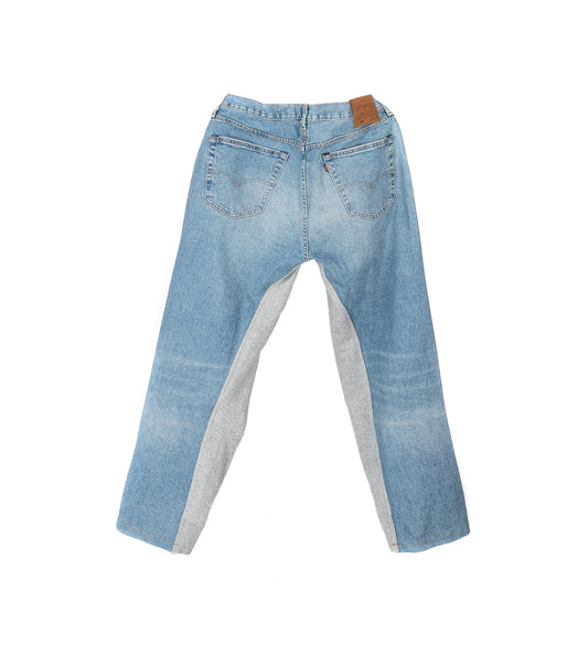 OVERJOGGINGJEANS LIGHT GREY/BLUE