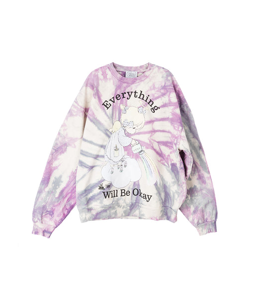 PRECIOUS MOMENTS EVERYTHING WILL BE OK SWEATSHIRT TIE DYE