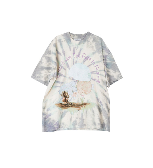 PRECIOUS MOMENTS BLESSED ARE THE PURE IN HEART SS TEE TIE DYE