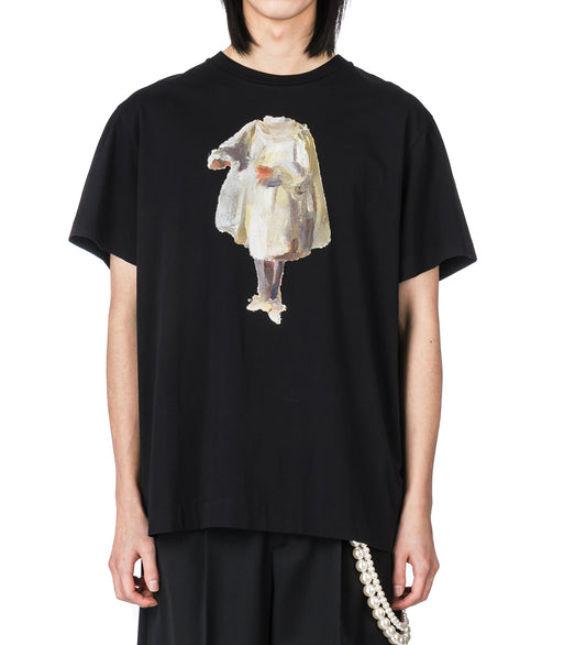 WISHFUL HEADLESS PRINT SHORT SLEEVE T-SHIRT BLACK