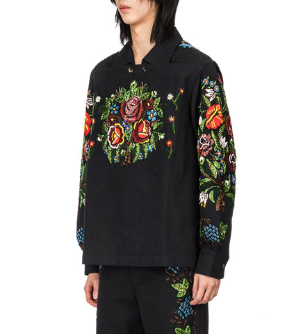 BEADED CONCORD PULLOVER BLACK/MULTI