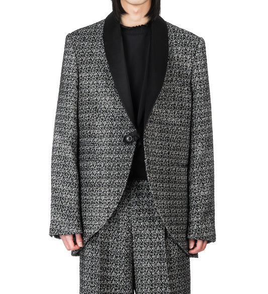 TWEED JACKET BLACK/WHITE