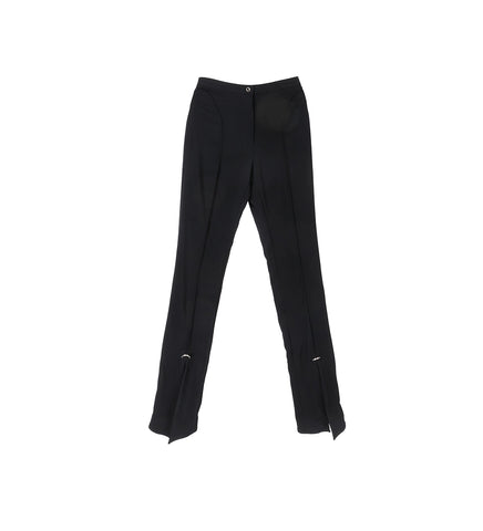 PIERCING STRAIGHT PANTS BLACK