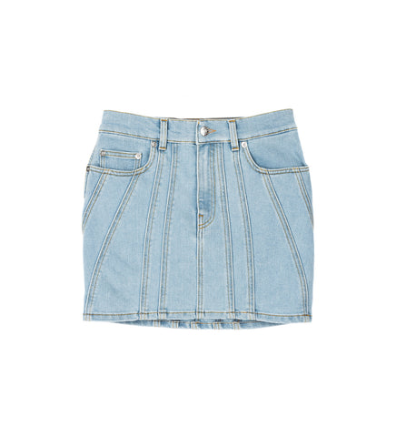 DENIM SKIRT MEDIUM BLUE