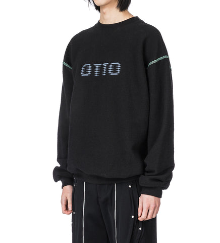 ELECTR-O LOGO CREWNECK BLACK